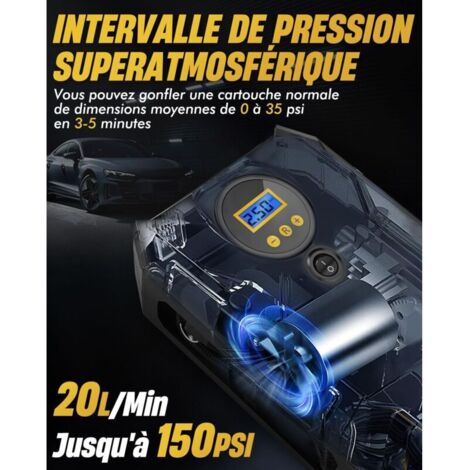 Gonfleur de pneu, interface allume-cigare 12 V pompe à air de pneu