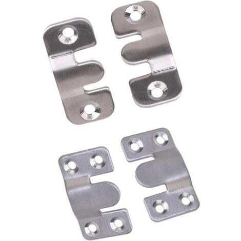 Vtizikl Loquet de Cadenas Agrafe avec Cadenas et Vis, Loquet Porte en Acier Inoxydable avec Clé, Cadenas Agrafe Lourds, Verrou Porte Etanche, Fermeture Porte pour Chambre à Coucher Patio Jardin (blanc (1/4)