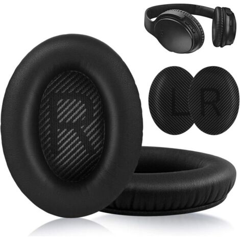 Vtizikl Coussinets d'oreille pour casque Bose QuietComfort - QC35/QC25/QC15/AE2 Noir (1/4)