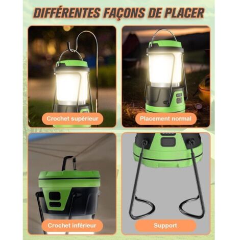 Generic Lampe LED De Camping Rechargeable USB Multifonction – Éclairage Portable Avec Power Bank