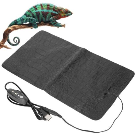Vtizikl Tapis Chauffant Terrarium 8.5W - Chauffage Terrarium - Tapis Chauffant Terrarium avec Thermostat - Reptile Terrarium - Contrôle de Température Réglable Tortues, Lézards, Serpents, Geckos (1/4)