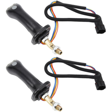 Support Joystick Lot De 2 Poignées De Joystick Pour Mini Pelleteuse, 3 Boutons Avec Housse Anti-poussière Pour Doosan DH DX150 215 225 300 370 9C Joystick Avion Support Joystick Lot De 2 Poignées De Joystick Pour Mini Pelleteuse, 3 Boutons Avec Housse Anti-poussière Pour Doosan DH DX150 215 225 300 370 9C Joystick Avion