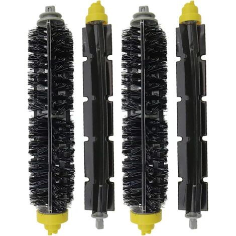 Rouleaux brosses de rechange pour aspirateur irobot Roomba 600 Series 694 676 675 692 695 677 671 690 680 660 650 620 614 610 600 & 500 Series 595 585 564 Lot de 2 (1/4)