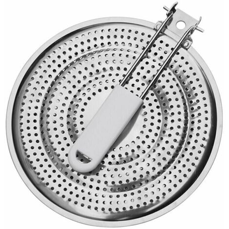 KZQ Diffuseur de Chaleur en Acier Inoxydable 21 cm pour Plaque de Cuisson au gaz Uniquement (1/4)