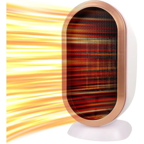 Chauffage Soufflant, 1200W Radiateur Soufflant, Chauffage éLectrique Portable Et Silencieux Ptc, Mini Chauffage Electrique, Portable Radiateur Soufflant, Pour Bureau à Domicile, Blanc (1/4)
