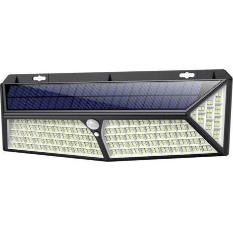 Lampe Solaire Extérieur 430 LED【Puissante éclairage 4400mah - 3500LM - 270° Angle】Détecteur de mouvement éclairage Solaire Extérieur Spot sans Fil Sécurité étanche Lumière Solaire pour Jardin (1/4)