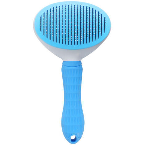 Peigne autonettoyant pour animaux de compagnie, aiguilles professionnelles réutilisables pour chats et chiens, brosse de massage,bleu (1/3)