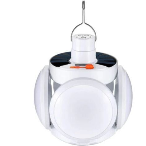 Lanterne de Camping Lampe Torche Camping Solaire Lanterne LED Rechargeable Lanterne LED Portable Lampe de Camping 6000 mAh avec Câble USB pour Camping,Travaux,Chasse,Tente, Pêche,Randonnée (1/5)