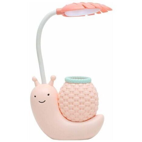 Lumières LED,Lampe de bureau LED USB chargeant la lecture des enfants protection des yeux veilleuse dessin animé escargot (1/4)