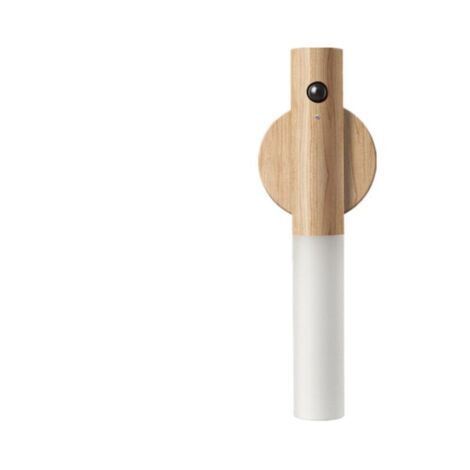 Veilleuse rechargeable à LED Veilleuse intelligente à induction pour le corps humain Lumière de capteur pour salle de bain armoire de couloir(bois de frêne) (1/5)