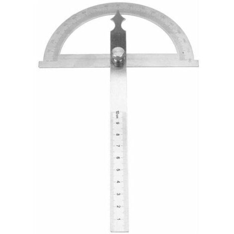 Rapporteur d'angle en acier inoxydable, règle de jauge de Angle Finder d'angle inclinomètre numérique 0-180 degrés 15cm(120 150mm) (1/5)