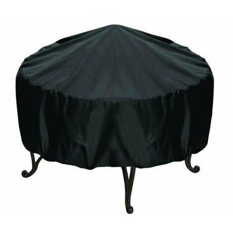 Couverture de barbecue de jardin extérieur couverture de barbecue ronde UV anti-poussière anti-pluie,12245cm (1/5)