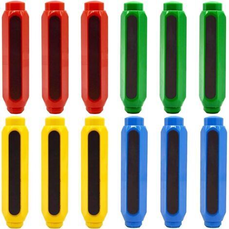 2 pièces porte-craie en plastique réglable coloré porte-craie coloré porte-craie pour enfants enseignant maison bureau école, Ensoleillé (1/5)