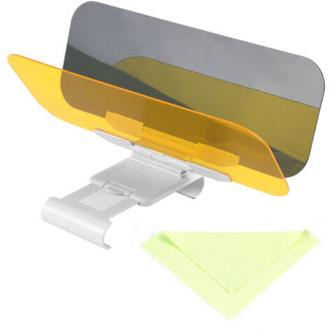 Extension de pare-soleil de voiture en verre anti-éblouissant transparent 2 en 1 pour la conduite de jour et de nuit (1/5)