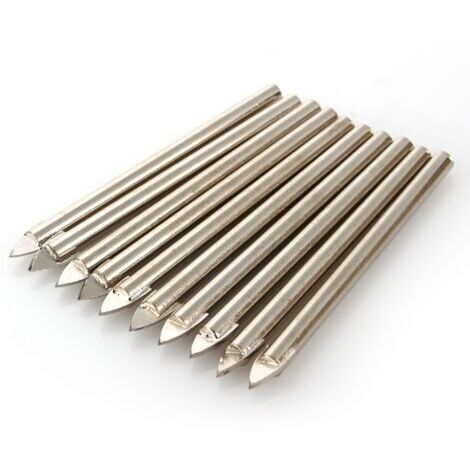 Yosoo 10PCS Forets 6mm pour carrelage forage en céramique en verre miroir tunguten garbide foret carrelage diametre (1/5)
