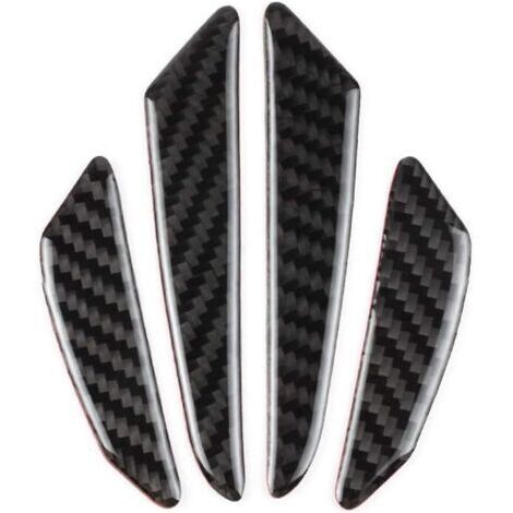 Protecteur de porte de voiture accessoires de véhicule protecteur de bord en Fiber de carbone Kit de Logo pièces Anti-Collision décorations Cool clair époxy épais, Ensoleillé (1/5)
