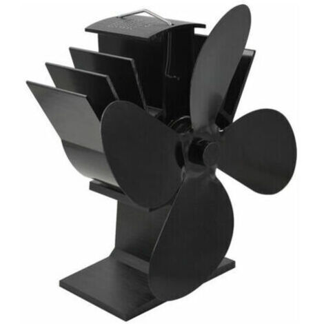 4 Lames Ventilateurs poele thermodynamiques de cheminée pour Accessoire de cheminée et poêle, Ventilateur écologique et Efficace (1/5)