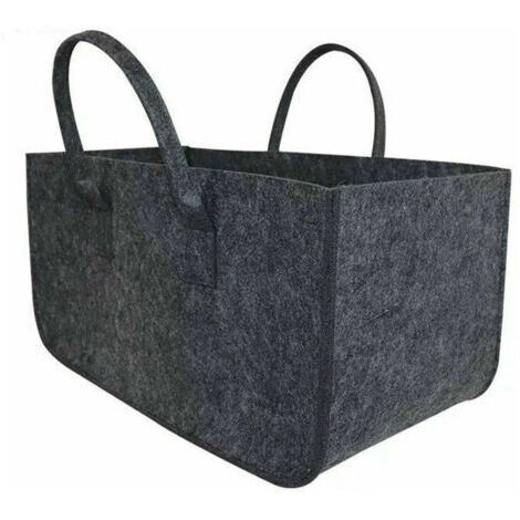 Panier à bûches et sac à bûches Bois de Chauffage Porte-bûches Toile cheminée Bois Sac de Transport Extra Grand Porte-Bois de Chauffage paniers de Bois de Chauffage intérieurs pour Camping Sac En Feut (1/5)