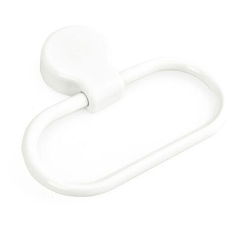 Anneau porte-serviettes Anneau porte-serviettes auto-adhésif Anneau porte-serviettes en plastique(Blanc) (1/5)