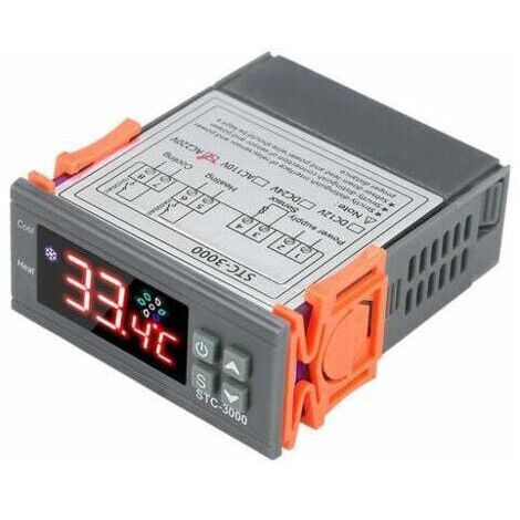 Thermoregulateur Numerique De Controleur De Temperature De Micro-ordinateur STC-3000 Avec Le Capteur De Chaleur Froide De Sonde De NTC - AC 110-220V (1/5)
