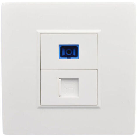 Interface fibre optique SC – Prise murale RJ45 – Panneau Jack réseau – Matériau plastique ignifuge – Installation facile et rapide - Connecto1