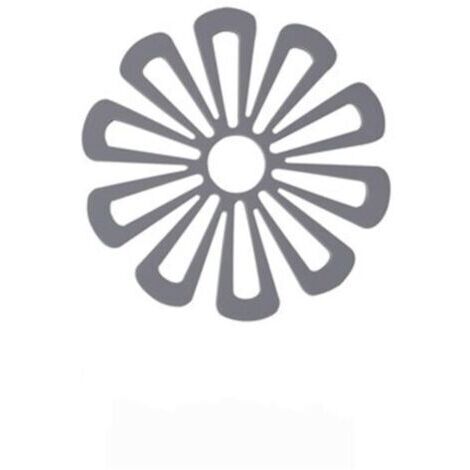 Tapis de table, tapis isolant pour table à manger, tapis anti-brûlure, tapis à vaisselle domestique, dessous de verre à thé antidérapant floral, gris (1/5)