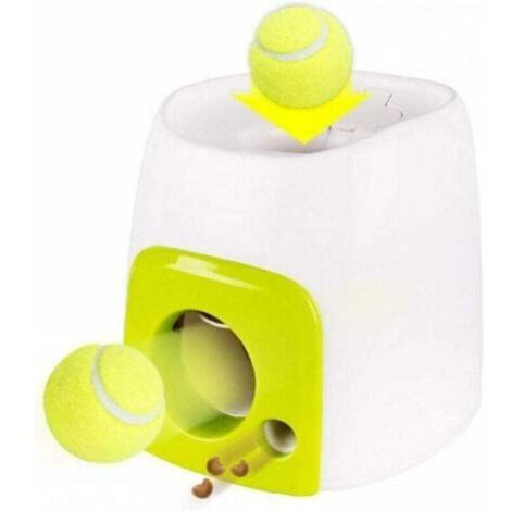 Lanceur Balle Automatique Jouet Chien Interactif, Machine À Balles Tennis pour Animaux Compagnie, Ensoleillé