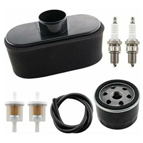 Ensemble de filtre à air avec pré-filtre à huile et bougie d'allumage pour moteur 4 temps de rechange Kawasaki FR651V FR691V FR730V FS481V FS541V FS600V FS651V FS691V FS730V. (1/4)