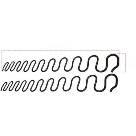 Lot de 2 ressorts de rechange pour canapé de 55cm avec 8 clips en forme de S, kit d
