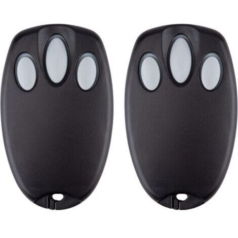 Lot de 2 émetteurs portatifs de rechange pour porte de garage Chamberlain Liftmaster Motorlift 94335E 84335E ML700 ML500 ML850 Merlin + C945 C840 Security + 433,92 MHz