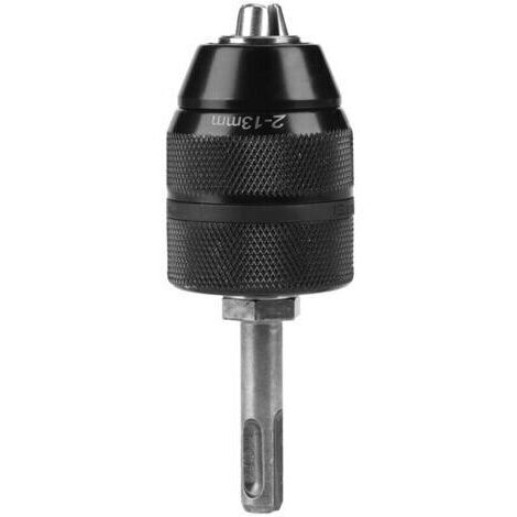Mandrin Auto-serrant Professionnel avec Adaptateur SDS Mandrin Autoserrant à Fermeture Rapide Capacité 2-13 mm Mandrin de Perçage en Acier Chrome-vanadium Durable