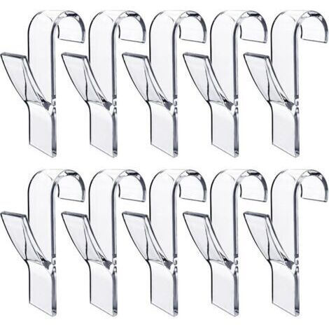 10 Pièces Crochet Seche Serviette,Crochet Radiateur Seche Serviette,Peignoirs,Plastique,Pour Tous Les Radiateurs Standards,Salle De Bain Et Cuisine,Flexibles,Amovibles(Transparent) (1/4)