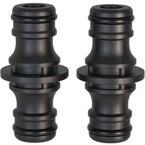2 pièces Raccord, 1/2 pouce double fiche Pièce de raccordement pour une connexion sûre des tuyaux, connexion de deux tuyaux pour la prolongation (1/4)