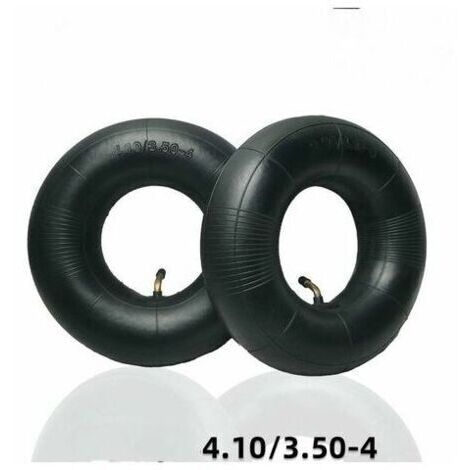 2 pièces pneus tubulaires série 4.10/3.50-4 pouces pour diable, chariot, charrette à bras, chariot de jardin, tondeuse à gazon, tube de remplacement 4.10-4 (1/4)