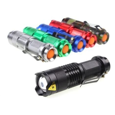 (Rouge) Torche portable torche camping lumière stylo clip lumière (1/4)
