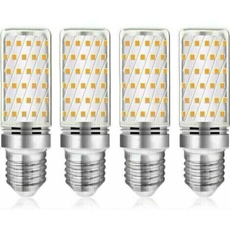 Ampoule LED épis de maïs E27, 12 W, blanc froid 6 000 K, 1 450 lm, angle de faisceau de 360°, équivalent à une ampoule halogène E27 de 100 W, CA 230 V, non variable, lot de 4 (1/4)