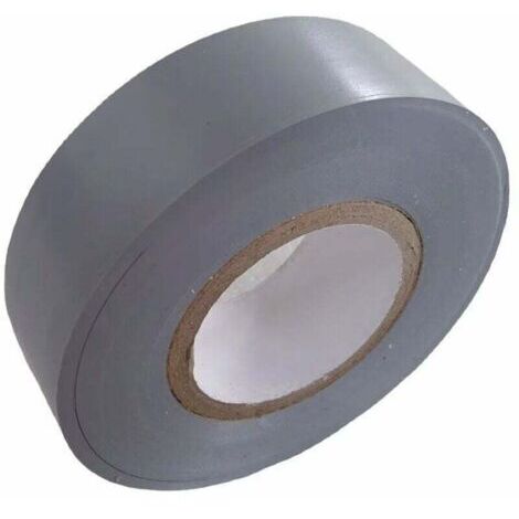 Ruban adhésif isolant électrique Rouleaux isolation thermique PVC pour réparation voiture, vélo, bricolage, gaine électricien, Haute qualité 30m x 18mm Couleur Gris argenté Lot de 1 Rouleau (1/4)