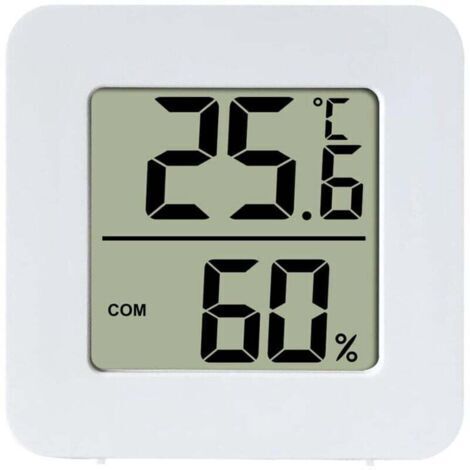 Petit Hygromètre Numérique Thermomètre Intérieur Thermomètre D'ambiance Moniteur de Température et Humidimètre pour Le Confort du Bureau à Domicile (1/4)