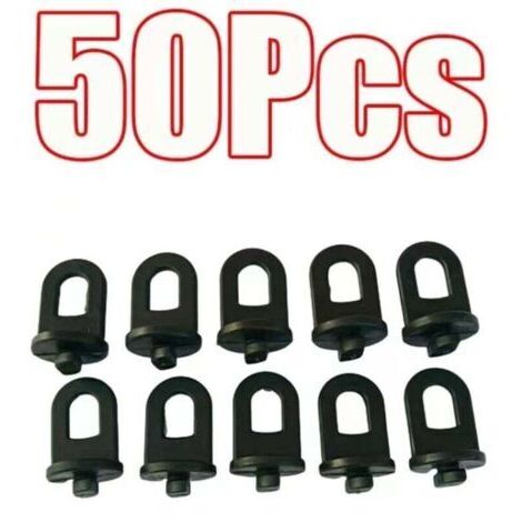 Lot de 50 clips de fixation en plastique pour serre (1/4)