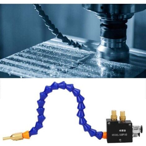 Pulvérisateur de liquide de refroidissement, système de lubrification par pulvérisation de liquide de refroidissement par brouillard, système de pulvérisation de lubrifiant pour tours CNC (1/4)