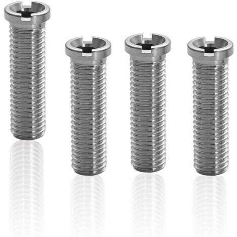 Vis pour panier d'évier, lot de 4, pour bondes d'évier de cuisine, 45 mm, acier inoxydable, pour bouchons de vidange (1/4)