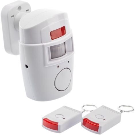Alarme Maison Sans Fil avec Détecteur de Mouvement, Protection Contre Cambriolage, 105 dB avec 2 Télécommandes (1/4)