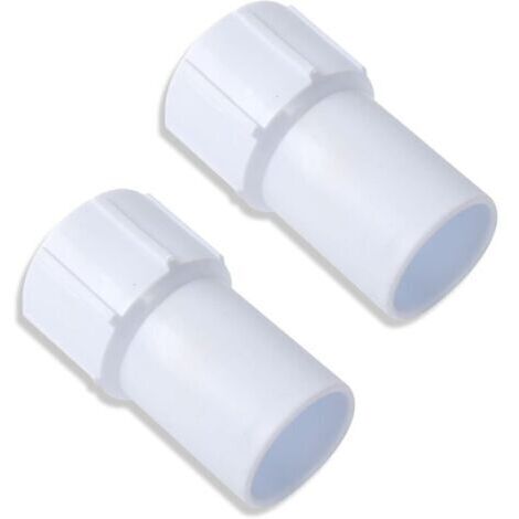 (Lot de 2) Manchon de tuyau de piscine 1-1/2" - Manchette de tuyau fileté pour tuyau d'aspiration de piscine enroulé en spirale - Relie la tête d'aspiration à l'entrée de l'écumoire sous vide - Fabriq (1/4)