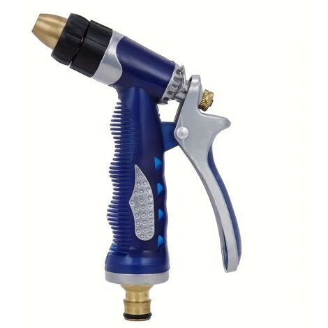 Pistolet d’Arrosage Haute Pression en Laiton – Buse Réglable, Poignée Ergonomique, Nettoyage Jardin, Pelouse, Voiture et Allées (1/4)
