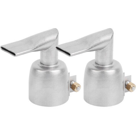 2pcs Buses de Pistolet à Chaleur, 20mm 90 Degrés Coudé Buse de Soudage Pistolet à Air Chaud Buse de Soudage Accessoire Pistolet à Chaleur Conseils Soudeur Pointe (1/4)