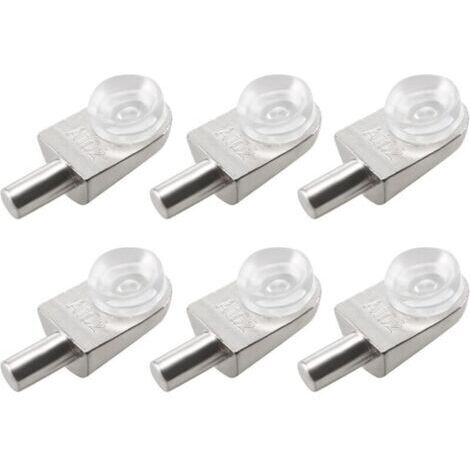 20pcs Taquets étagère mural support d'étagère en verre en alliage de zinc ventouse (1/4)