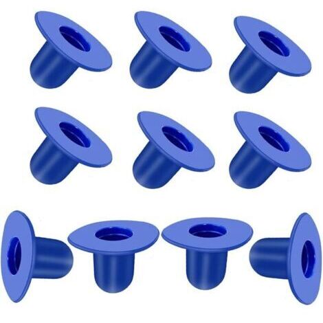 Lot de 10 bouchons bleus d'extension de rechange pour les piscines Intex (1/4)