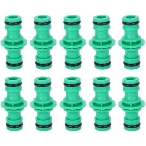 10 raccords droits pour tuyaux d'arrosage, raccords rapides pour tuyaux d'arrosage (1/4)