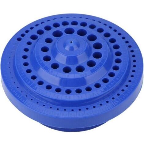 Boîte de Rangement pour Foret 1-13mm Organisateur de Foret de Forme Ronde 100 Trous Conteneur d'Outil de Trou