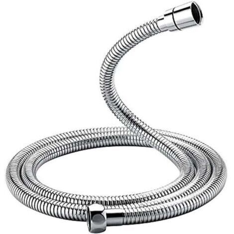 Flexible de douche universel (1,5 m), anti-torsion, anti-pliage, acier inoxydable/chrome (1/4)